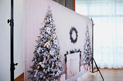 iydoda 6. 5x5ft božićna stabla pozadina za zabavu desertna dekoracija stola pozadina Baby Pets Photo photography rekviziti bijeli