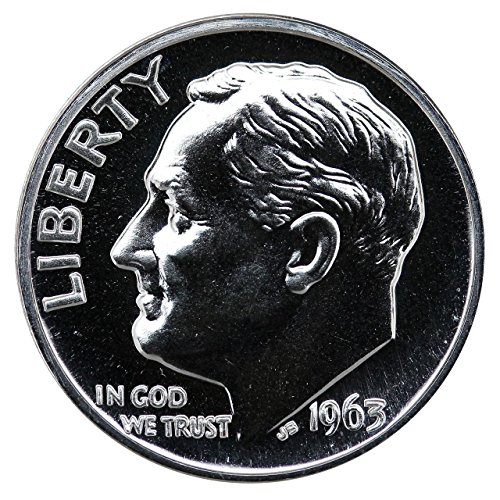 1961 1962 1963 1964 Srebrna Roosevelt Dimes 4 Gem Dokaz kovanice