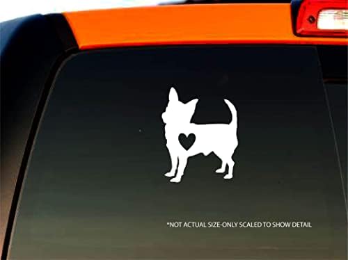 Slikačimith Chihuahua Love naljepnica Vinyl Decal Car Truck prozor | Bijela | 6 široko