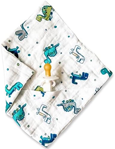 Zala Moon Zalamoon Pocket Mini 10 x 10 Travel Knit Baby Toddler Security pokrivač sa pacifirnim kaišem i ugaonim džepom - Nema više