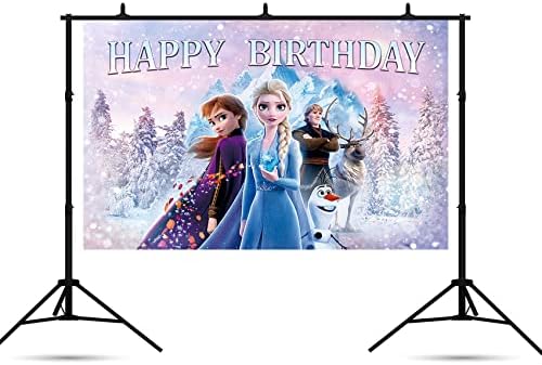 ASCLO Frozen 2 pozadina za rođendanske potrepštine 5x3ft smrznute pozadine fotografija Elsa tema baner za tuširanje beba za ukras