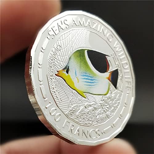 Životinjski novčić Australijski kingfisher prigodni koinmorativni sažeti sa medaljom srebrnim novčićima britanske kraljičeve kraljice