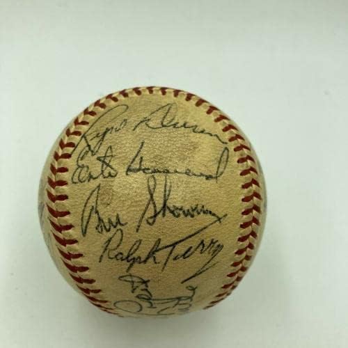 1960. New York Yankees tim potpisao bejzbol Mickey Mantle & Roger Maris JSA COA - AUTOGREMENA BASEBALLS