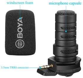BOYA BY-A7H TRRS 3.5 mm Plug & amp; Igrajte mikrofon za iPhone Android Samsung video snimanje vlogging Mikrofoni
