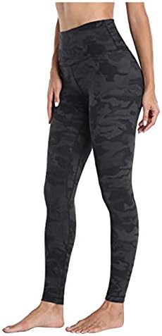 Yalfjv Yoga pantalone visokog struka sa džepovima za žene ženske rastezljive Yoga helanke fitnes trčanje Sport full Length Active