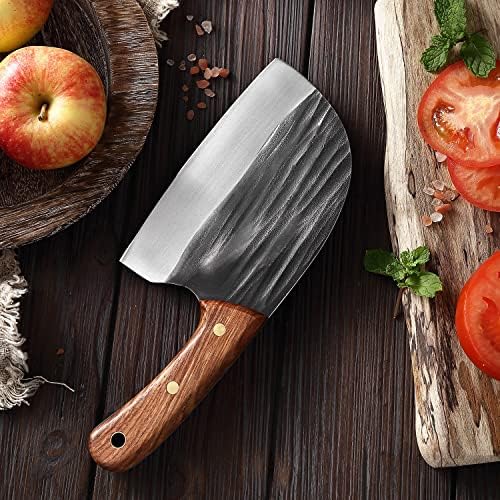 Kuhinjski nož za sečenje mesa, mesarski nož Serbian Chef sa visokim sadržajem ugljenika, oštar ručni kovani Gyuto nož od povrća, puna