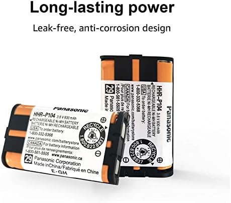 Japusoon 2pack bežični telefon HHR-P104A / 1B 3.6V 830mAh baterija NI-MH AAA punjiva baterija za Panasonic zamjenska baterija tipa