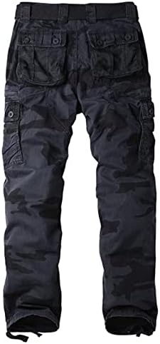 Maiyifu-GJ Muške Camo Multi džepne hlače Borbene lagane divlje planinarske pantske opuštene fit maskirne vojne pantalone