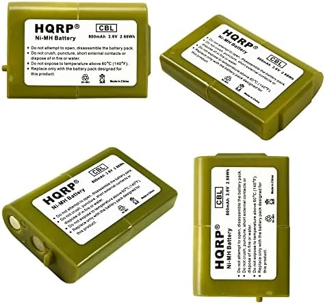 HQRP 4-pakovanje baterija Kompatibilno sa Panasonic HHR-P103 / HHRP103, HHRP103A, tip 25, KX-TCA158, KX-TCA158ES, KX-TD7680, KX-TD7685,