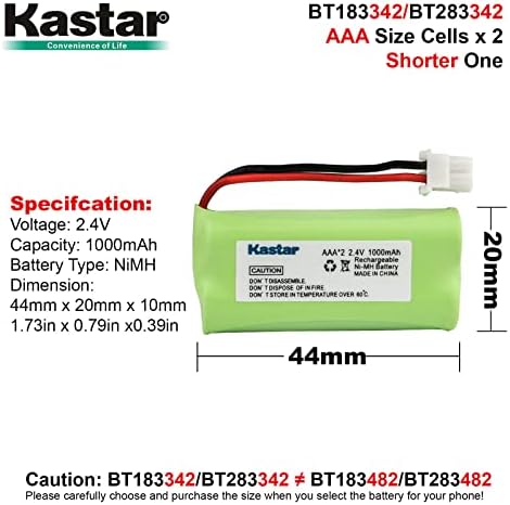 KASTAR 5-pack baterija za AT & T CL82401 CL82450 CL82451 CL82500 CL82501 CL82600 CL82601 CL83101 CL83143 CL83201 CL83251 CL83301 CL83351