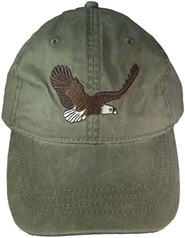 Eko Wear vezena bejzbol kapa za divlje životinje Bald Eagle Khaki