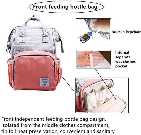 Višenamjenska torba za pelenu za njegu beba Travel backpad torbe za pelene Veliki kapacitet