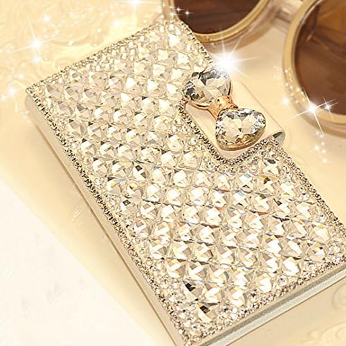 Bonitec kompatibilan sa iPhone 13 Mini novčanikom za žene slatka sjajna luksuzna Bling Glitter Bowknot Crystal Diamond rhinestone