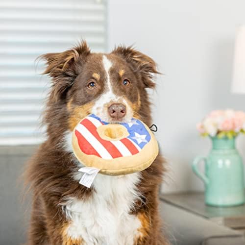 Huxley & Kent pas paket | Mala | American Tie Dye Bowie TIE & Stars and Stripes Donut Lulubelles Power Plish pse igračka | Igračka