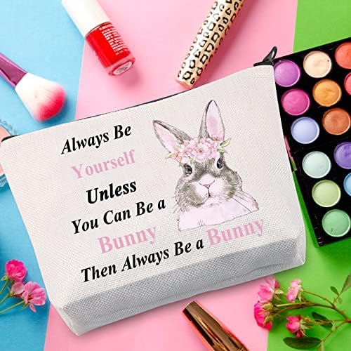 WZMPA Funny Bunny kozmetička torba za šminkanje Bunny Lover poklon uvijek budi svoj osim ako ne možeš biti zeko, onda uvijek budi