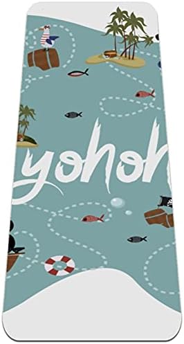 Siebzeh Cartoon gusarski brod Premium Thick Yoga Mat Eco Friendly Rubber Health & amp; fitnes non Slip Mat za sve vrste vježbe joge