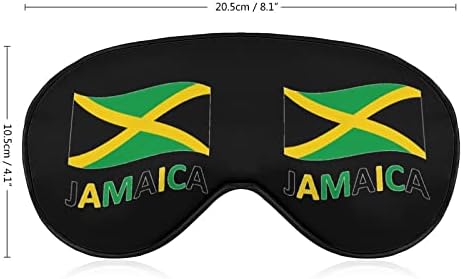 Jamajčka zastava smiješno spavanje maska ​​za oči meka nakloni za oči s podesivim noćnim sjenilom za muškarce za muškarce