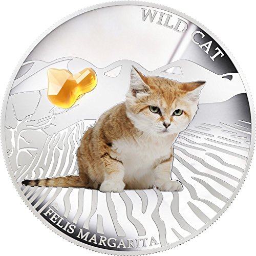 2013 Fidži - Psi i mačke - Release 1 - Wild Cat - Felis Margarita - 1oz - Srebrni novčić - 2 dolara